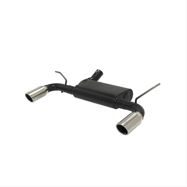 Flowmaster Force II Exhaust Systems 817729 System, II, Single In/Dual Out, Rear Axle-back, Stainless, Black, Split Rear Exit, Jeep, 3.6L thumbnail 4