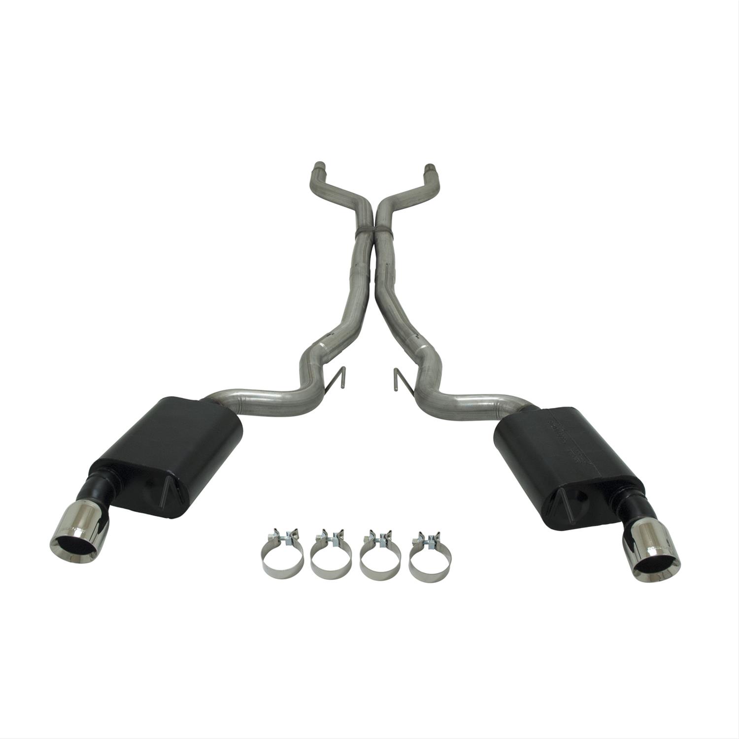 Flowmaster American Thunder Exhaust Systems 817730 System, Thunder, Dual, Cat-back, Steel, Aluminized, Split Rear Exit, Ford, Kit thumbnail 2