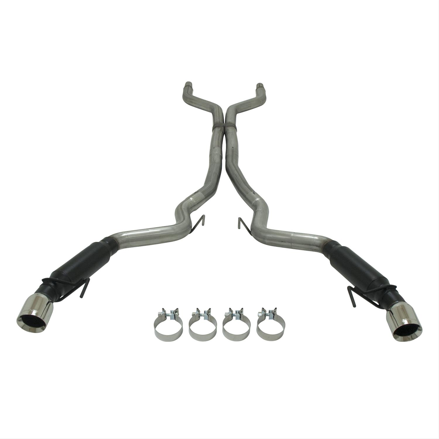 Flowmaster Outlaw Series Exhaust Systems 817734 System, Series, Dual, Cat-back, Stainless Steel, Split Rear Exit, Ford, Kit