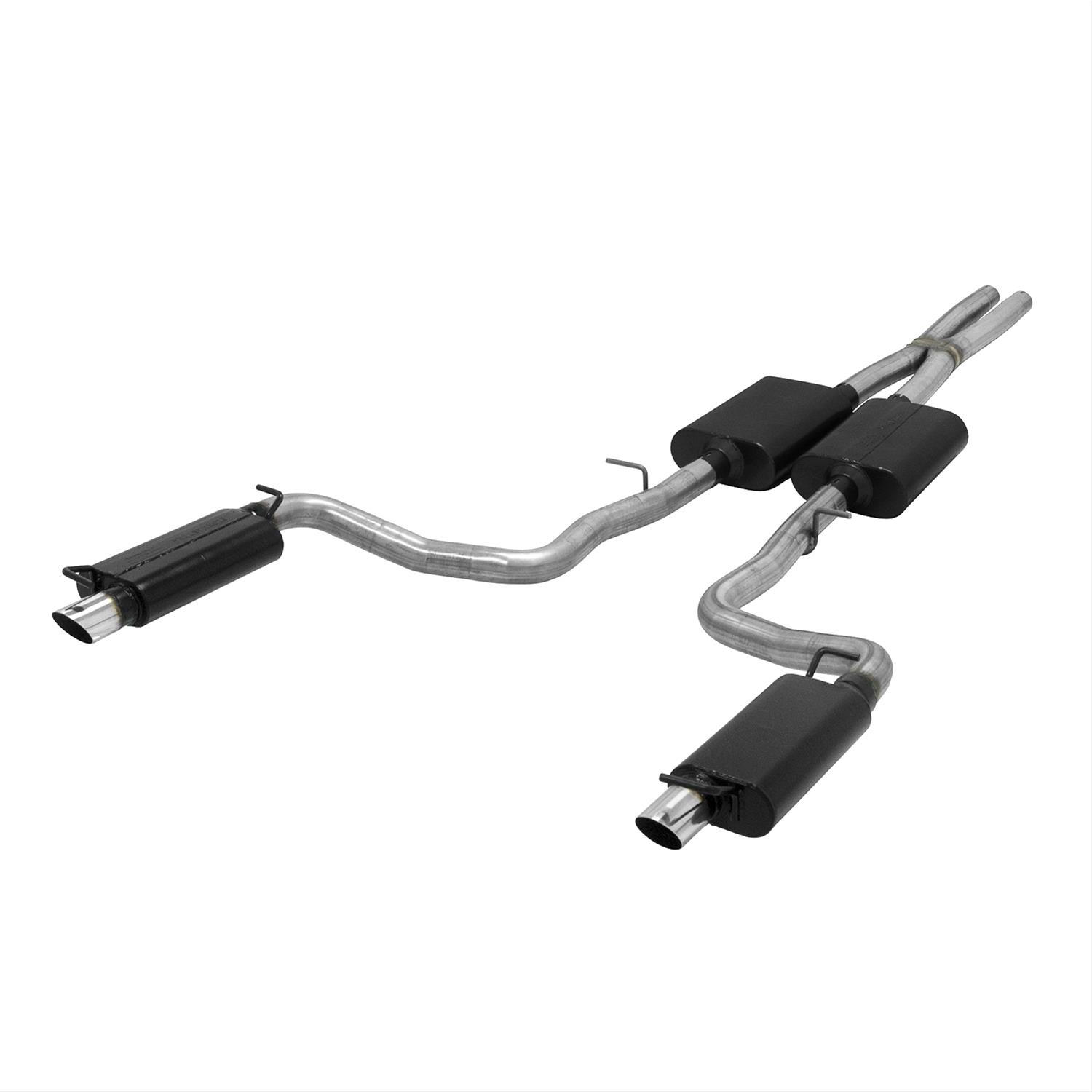 Flowmaster American Thunder Exhaust Systems 817737 System, Thunder, Cat-Back, Split Rear, Stainless Steel, Natural, Dodge, 3.6L, Kit