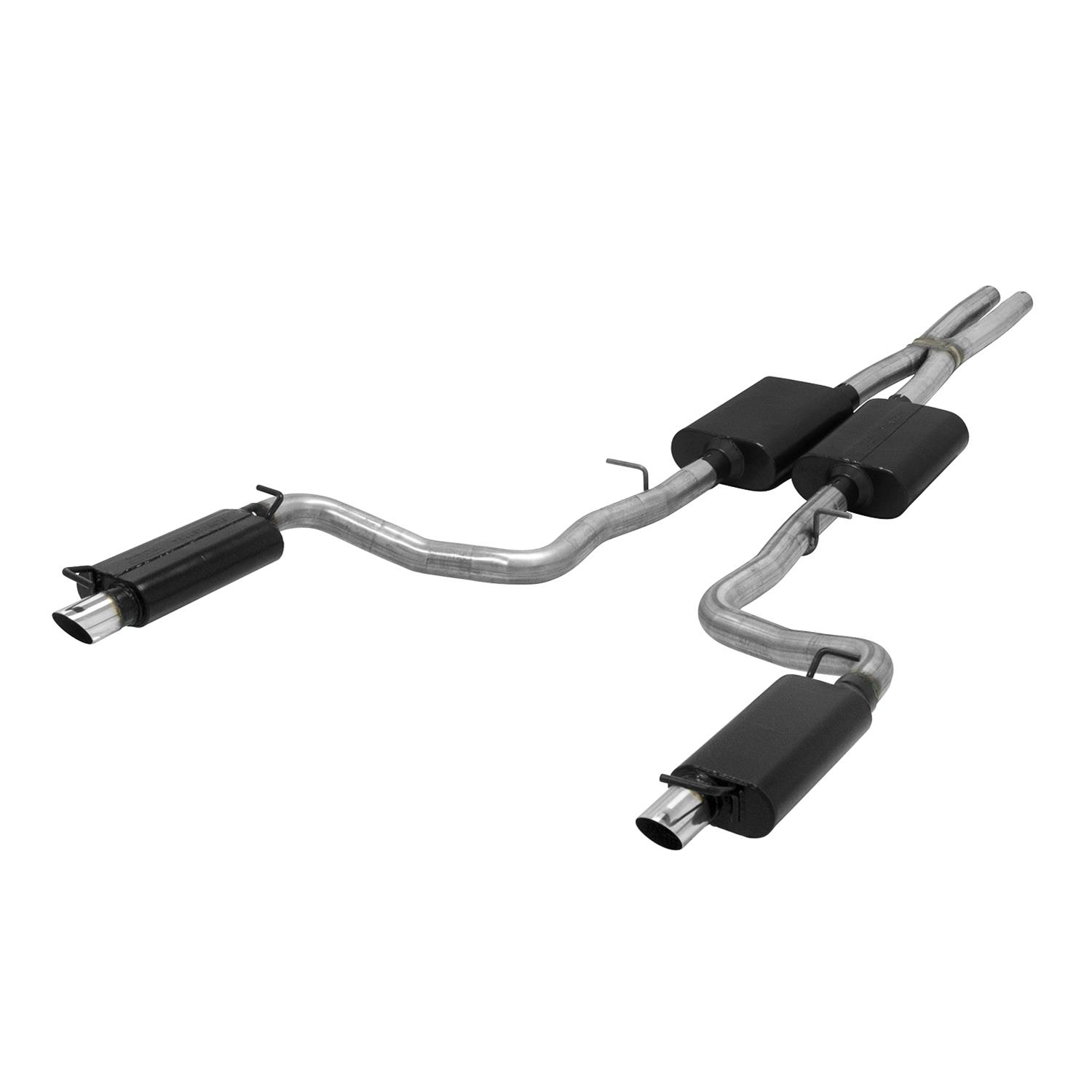 Flowmaster American Thunder Exhaust Systems 817737 System, Thunder, Cat-Back, Split Rear, Stainless Steel, Natural, Dodge, 3.6L, Kit thumbnail 3