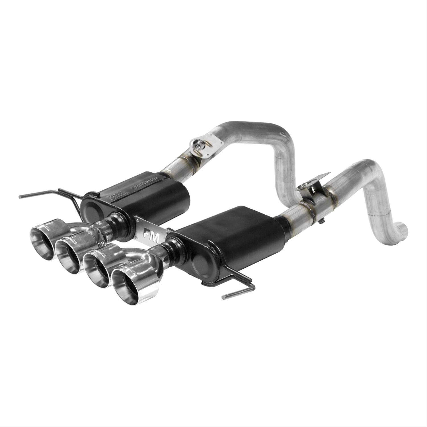 Flowmaster Outlaw Series Exhaust Systems 817754 Systems, Series, Rear Axle-back, Dual, Stainless Steel, Natural, Rear Exit, Polished Tips, Chevrolet, 6.2L, Kit thumbnail 2