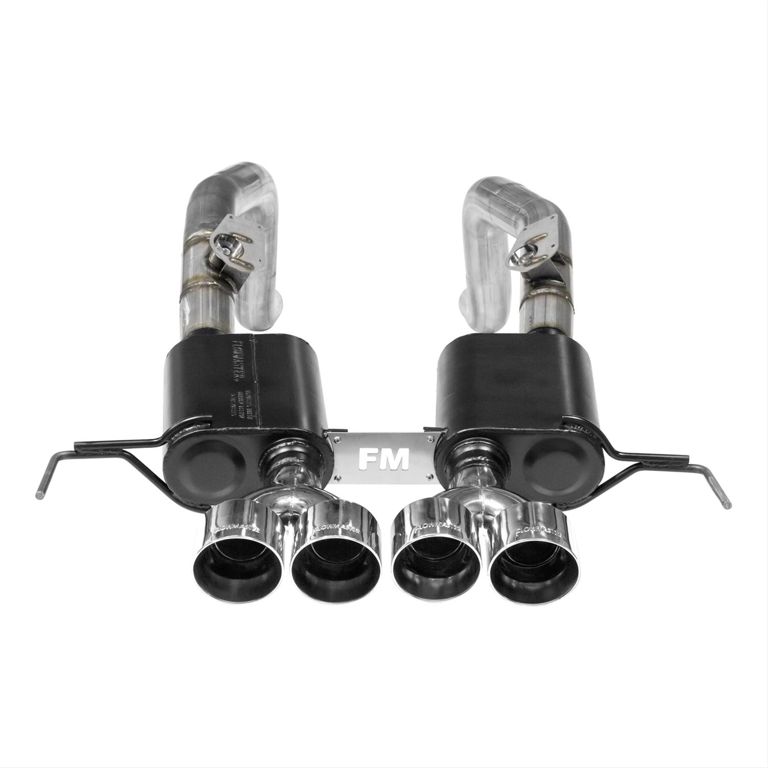 Flowmaster Outlaw Series Exhaust Systems 817754 Systems, Series, Rear Axle-back, Dual, Stainless Steel, Natural, Rear Exit, Polished Tips, Chevrolet, 6.2L, Kit