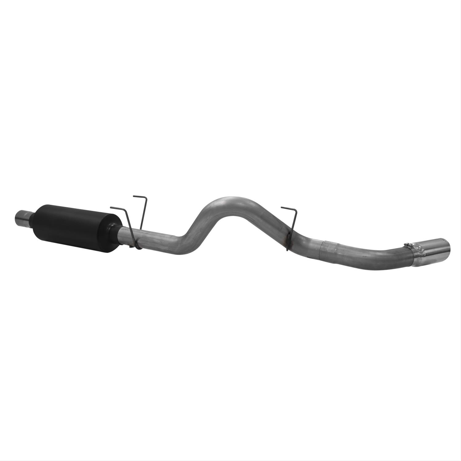 Flowmaster Outlaw Series Exhaust Systems 817755 Systems, Series, Rear Axle-back, Single, Stainless Steel, Natural, Rear Exit, Black Tips, Jeep, 3.8L, Kit thumbnail 3