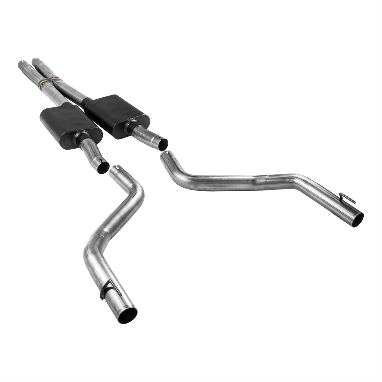 Flowmaster American Thunder Exhaust Systems 817778 System, Thunder, Cat-back, Dual, Stainless Steel, Natural, Split Rear Exit, Dodge, 5.7L, Kit thumbnail 2