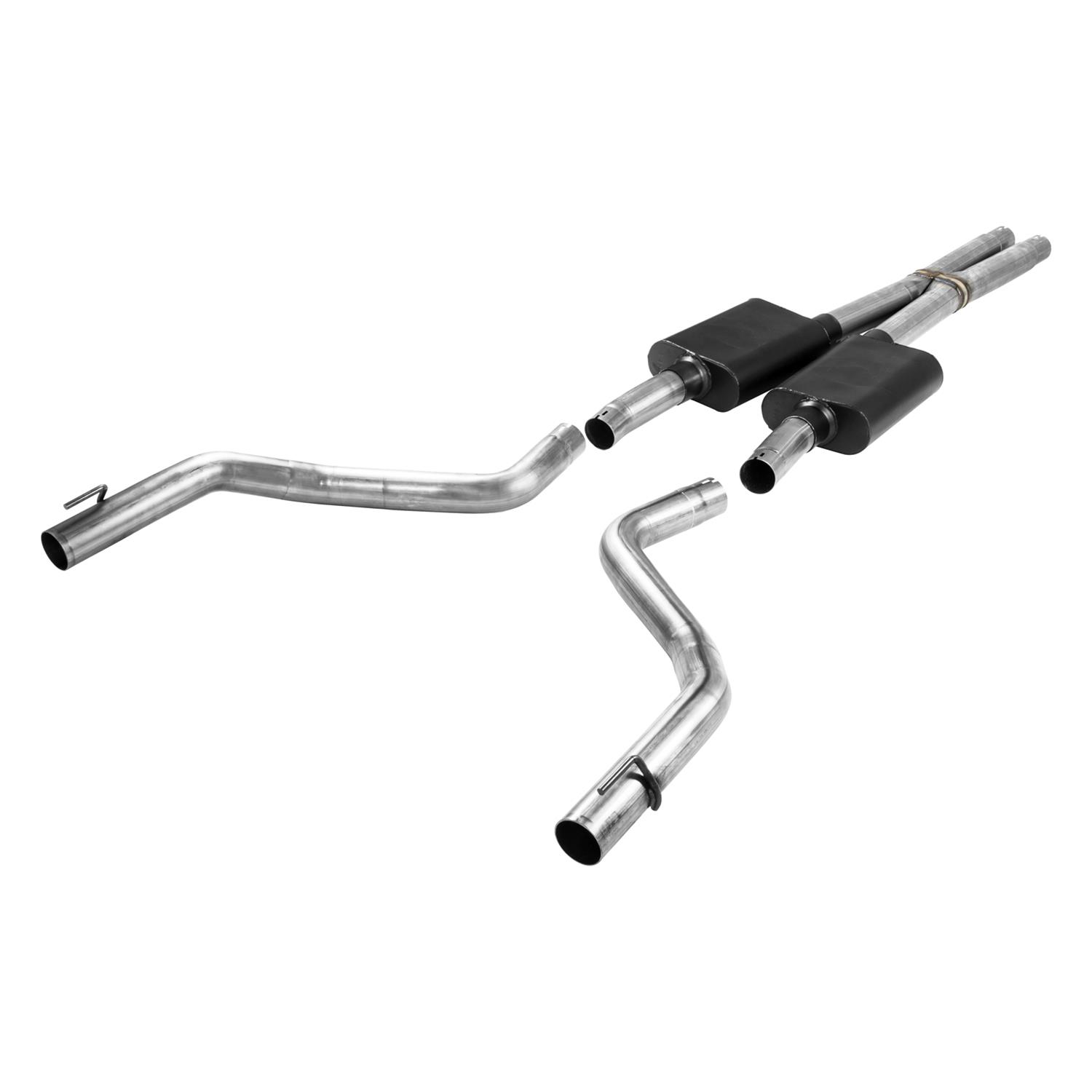 Flowmaster American Thunder Exhaust Systems 817778 System, Thunder, Cat-back, Dual, Stainless Steel, Natural, Split Rear Exit, Dodge, 5.7L, Kit thumbnail 3