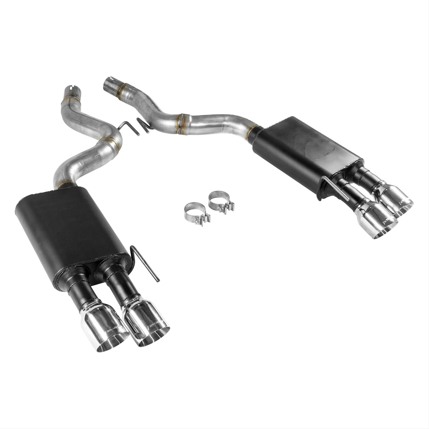 Flowmaster Stainless Steel American Thunder Exhaust Systems 817807 System, Thunder, Axle-back, Steel, DOR, Moderate/Aggressive Sound, Ford, Mustang GT, 5.0L, Kit thumbnail 2
