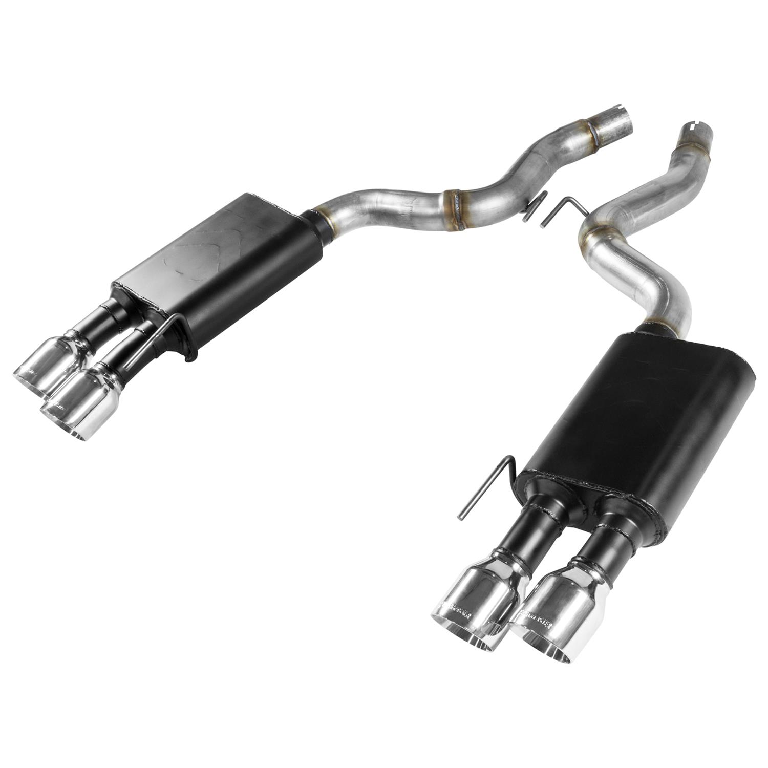 Flowmaster Stainless Steel American Thunder Exhaust Systems 817807 System, Thunder, Axle-back, Steel, DOR, Moderate/Aggressive Sound, Ford, Mustang GT, 5.0L, Kit thumbnail 3