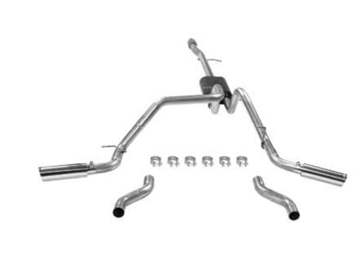 Flowmaster American Thunder Exhaust Systems 817853 System, Cat-back, Thunder, 409 Stainless Steel, Dual Exit, Chevrolet, GMC, Kit