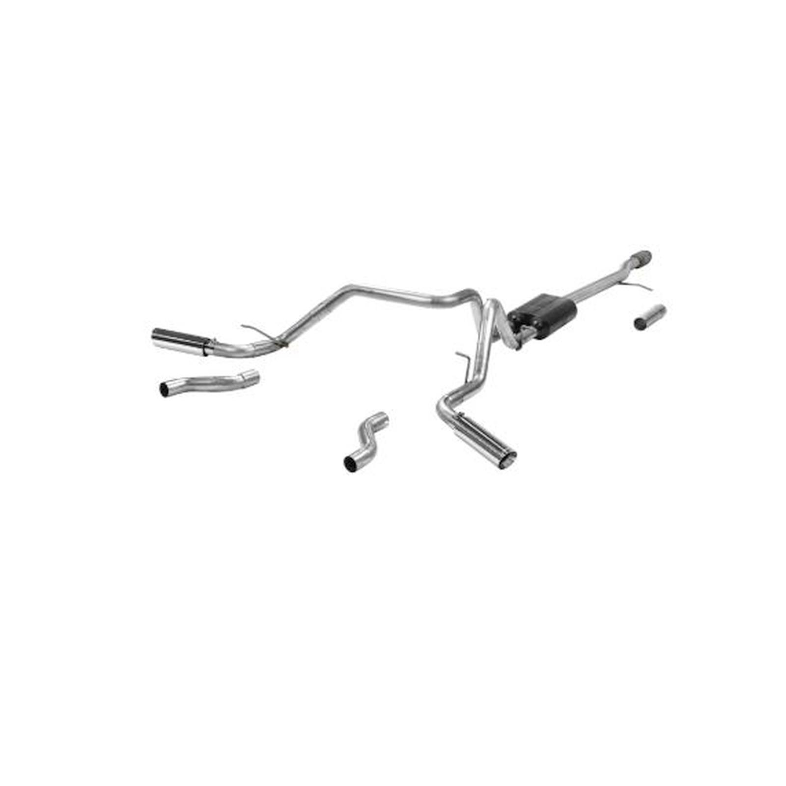 Flowmaster American Thunder Exhaust Systems 817853 System, Cat-back, Thunder, 409 Stainless Steel, Dual Exit, Chevrolet, GMC, Kit thumbnail 2