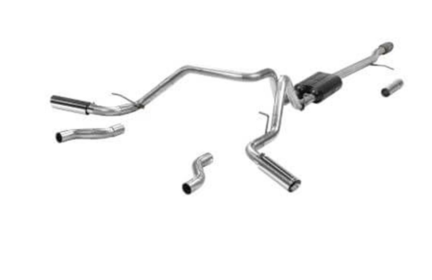 Flowmaster American Thunder Exhaust Systems 817853 System, Cat-back, Thunder, 409 Stainless Steel, Dual Exit, Chevrolet, GMC, Kit thumbnail 5