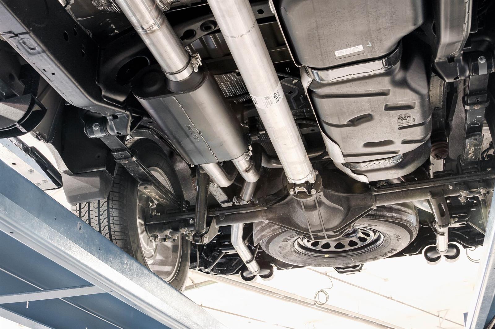 Flowmaster American Thunder Exhaust Systems 817891 Exhaust, Thunder, Cat-Back, Stainless Steel, Chevrolet, GMC 1500, 6.2L, Black Quad Tips, Each thumbnail 4