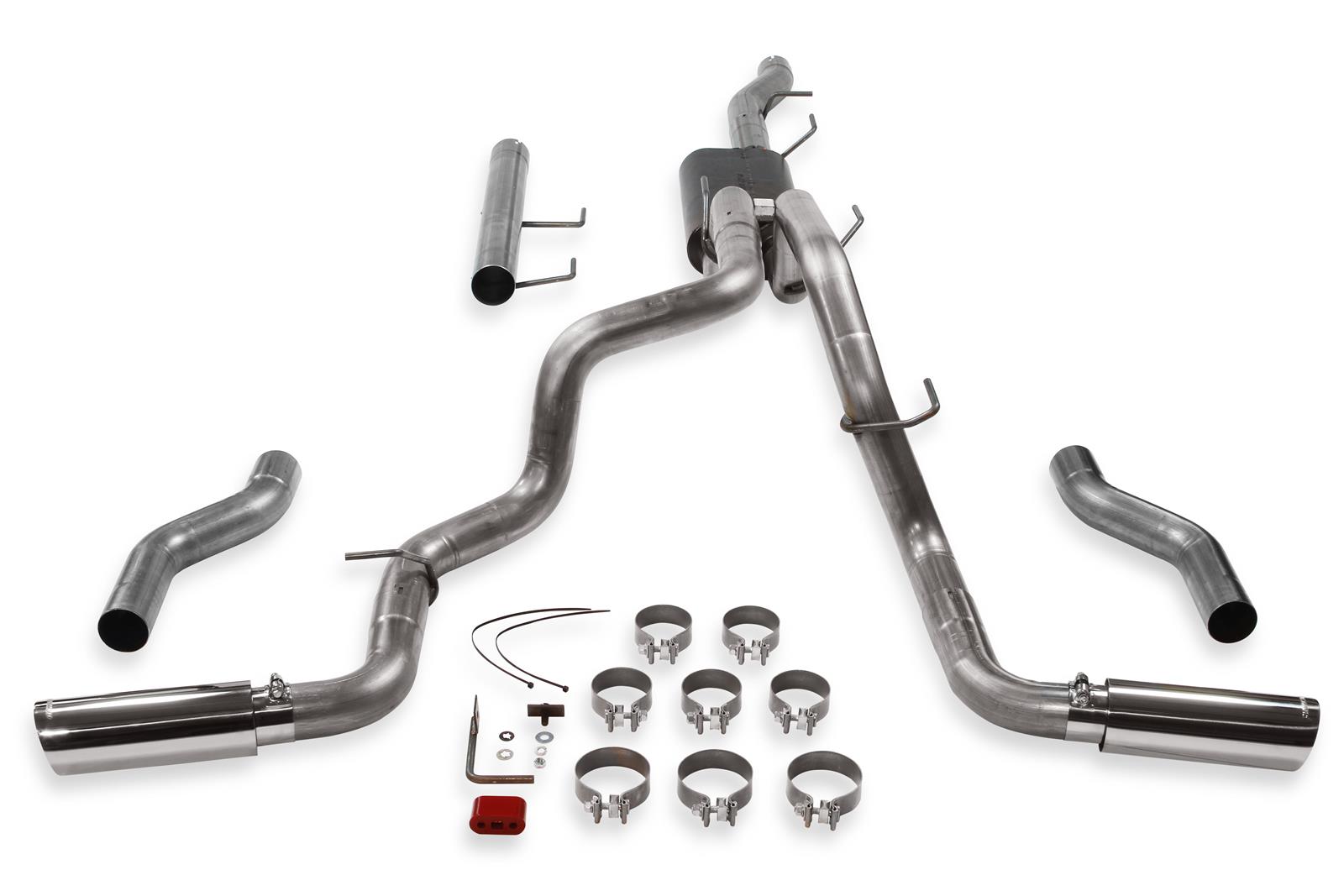 Flowmaster American Thunder Exhaust Systems 817932 System, Cat-back, Thunder, 409 Stainless Steel, Dual Exit, Ram, Kit thumbnail 2