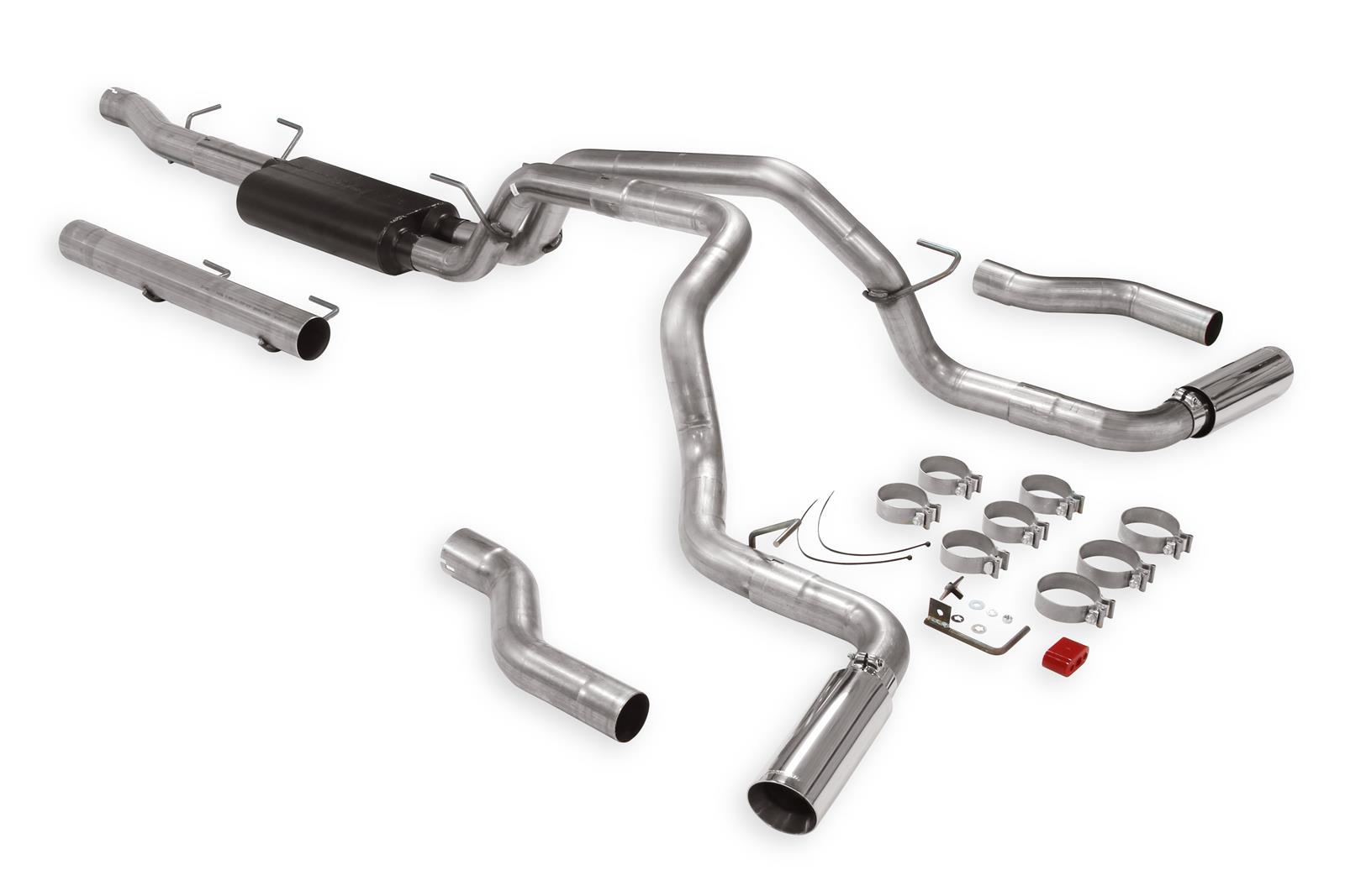 Flowmaster American Thunder Exhaust Systems 817932 System, Cat-back, Thunder, 409 Stainless Steel, Dual Exit, Ram, Kit thumbnail 4