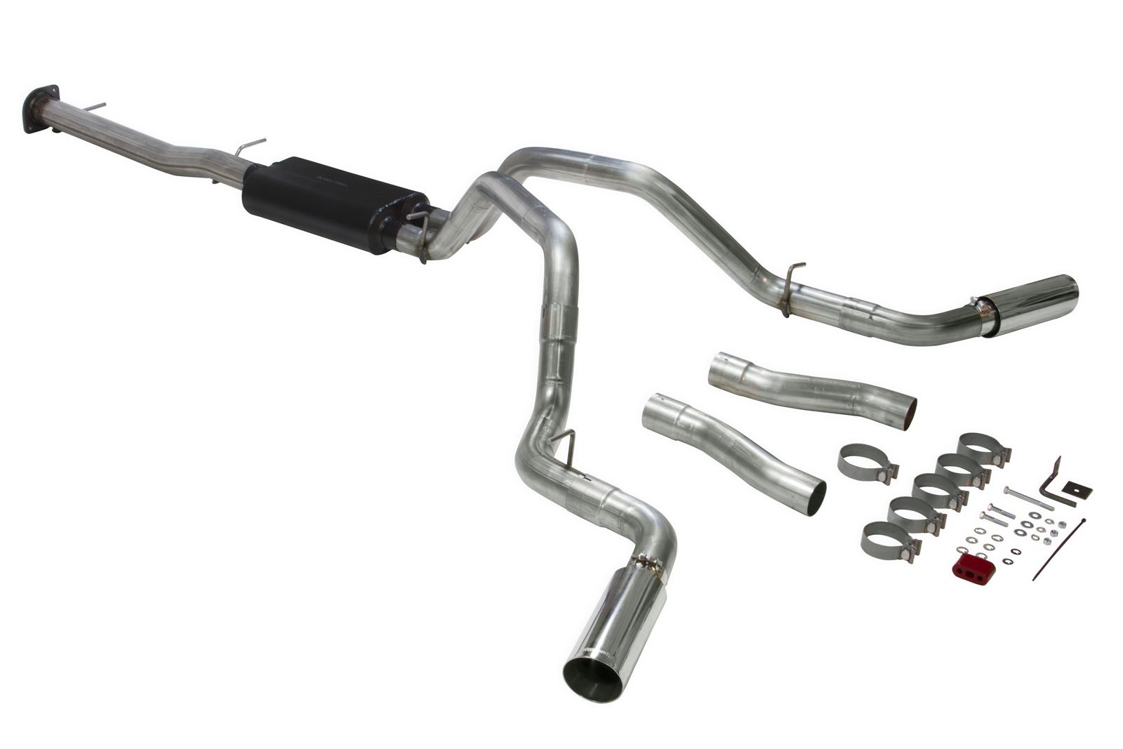 Flowmaster Stainless Steel American Thunder Exhaust Systems 817933 Exhaust, Thunder, Dual Exit, Steel, Polished Tip, Chevrolet, GMC, Kit thumbnail 6