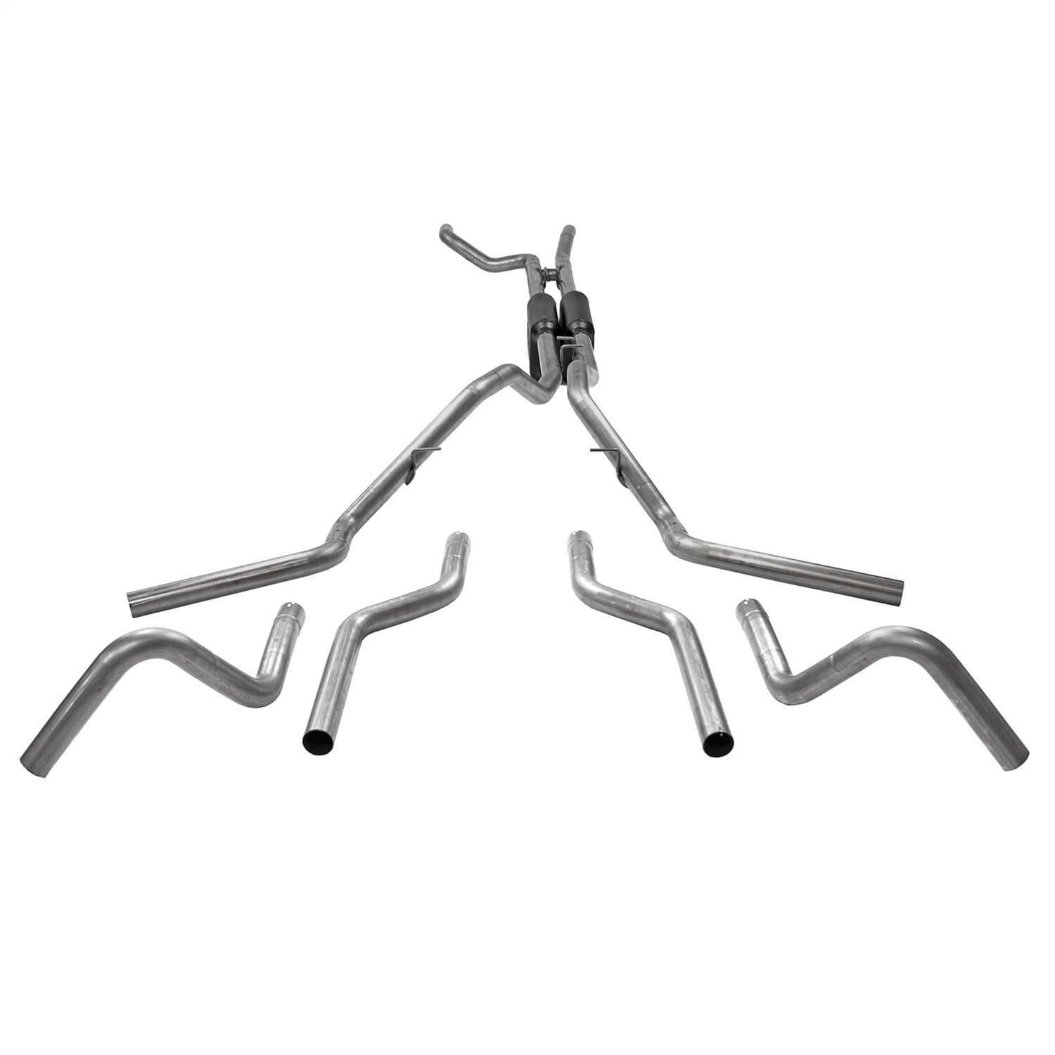 Flowmaster American Thunder Exhaust Systems 817934 System, Crossmember Back, Dual, 2.50 in., Ford, Kit thumbnail 2