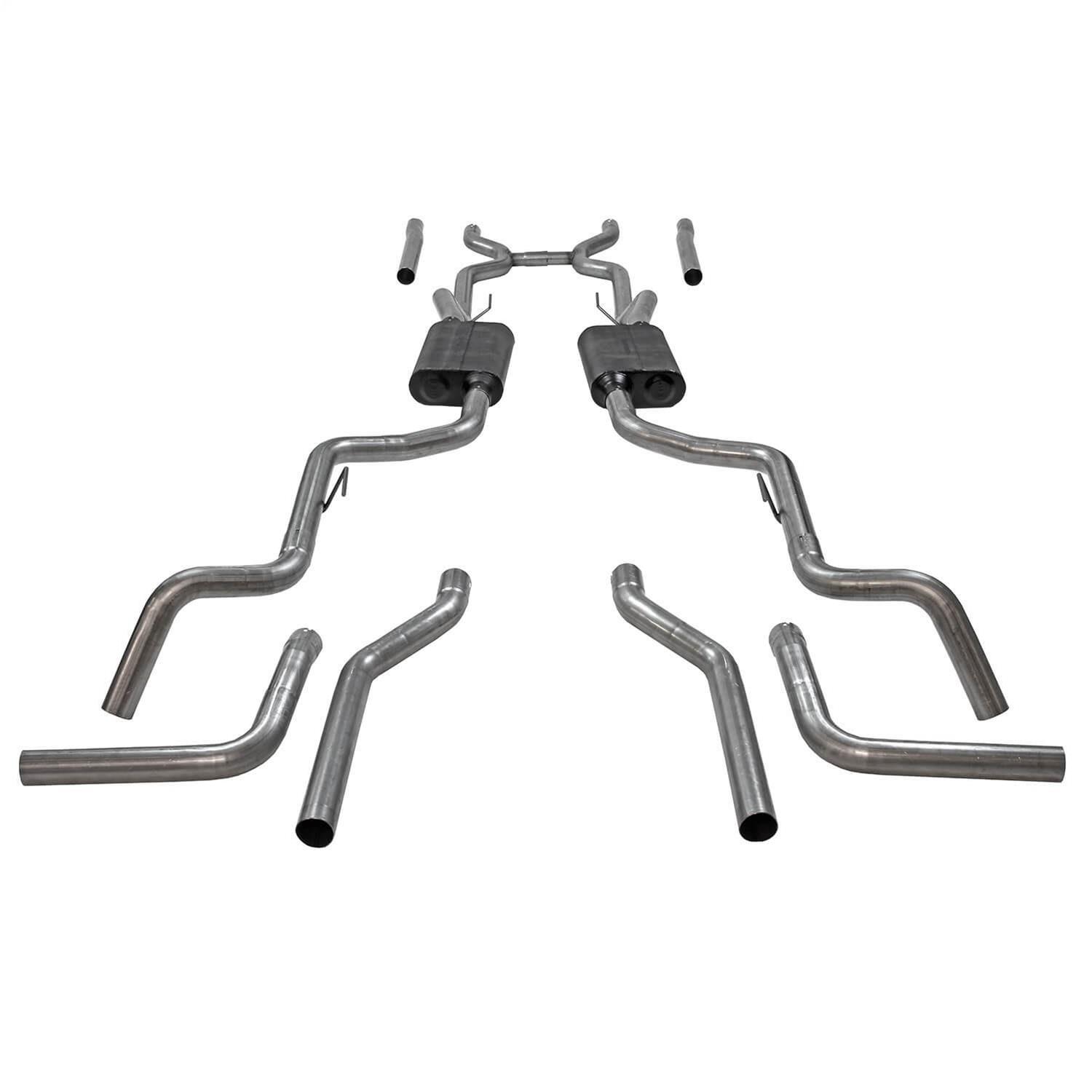 Flowmaster American Thunder Exhaust Systems for 1963 1000 SERIES, 1963-1966 C10 PICKUP - 817937 System, Thunder, Header-Back, 409 Stainless Steel, 1963-66 Chevy/GMC, C10, Long and Short Bed, Straight /Side/Down Outlets, Kit thumbnail 2