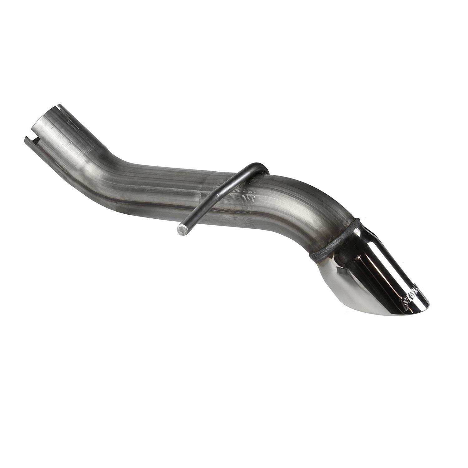 Flowmaster Stainless Steel American Thunder Exhaust Systems 817942 System, Thunder, Axle-Back, Muffler Delete, Steel, 2.50 in. With 3.00 in. Polished Tip, Single, Jeep JK, Kit thumbnail 2