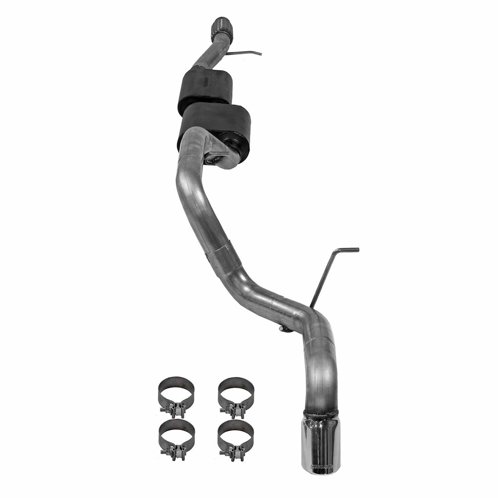 Flowmaster Force II Exhaust Systems for 2021-2026 TAHOE, YUKON - 817949 System, II, Cat-Back, 3.0 in Diameter, Single, Stainless Steel, Natural, Rear Exit, 3.5 in. Polished Tip, Chevy, 5.3L, Kit thumbnail 3
