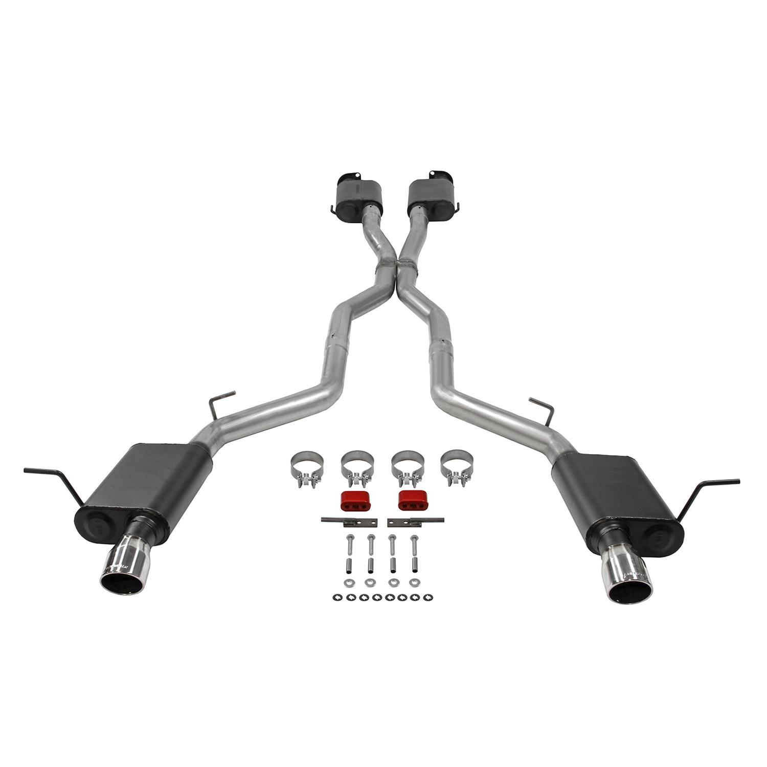 Flowmaster American Thunder Exhaust Systems 817952 System, Thunder, Cat-Back, Dual-Outlet, Stainless Steel, Dodge, Hemi Gen III, Kit thumbnail 2