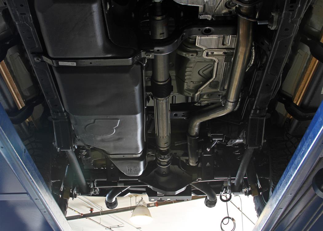 Flowmaster Outlaw Series Exhaust Systems 818101 System, Series, Cat-back, Stainless Steel, Natural/Black, Black Chrome Tips, Ford Bronco, Kit thumbnail 4