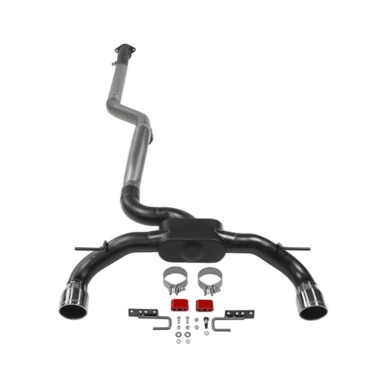 Flowmaster Outlaw Series Exhaust Systems 818101 System, Series, Cat-back, Stainless Steel, Natural/Black, Black Chrome Tips, Ford Bronco, Kit thumbnail 8