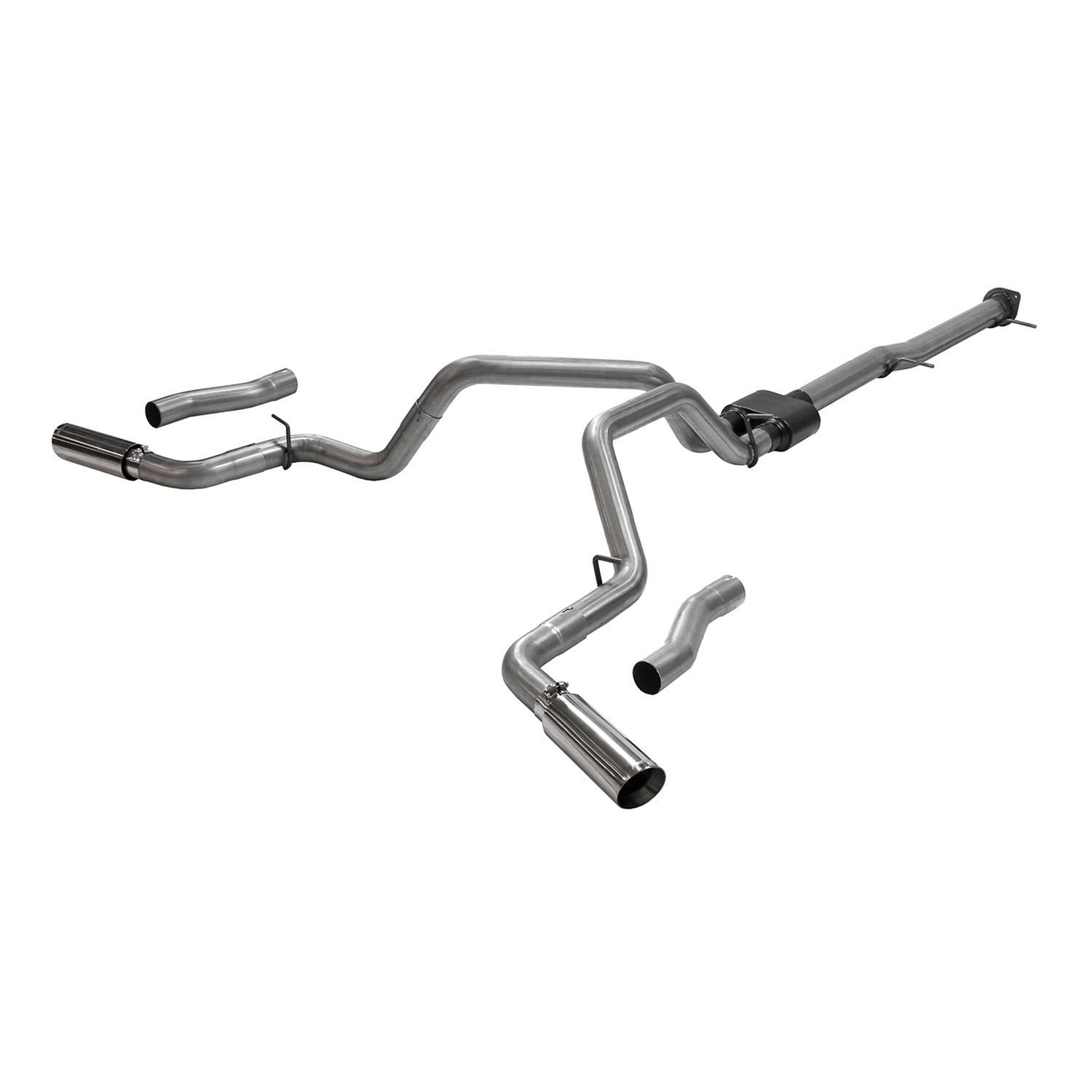 Flowmaster Outlaw Series Exhaust Systems 818112 System, Series, Cat-Back, Split Side Exit, Stainless Steel, Natural, Polished Tips, Chevy, GMC, Kit thumbnail 8