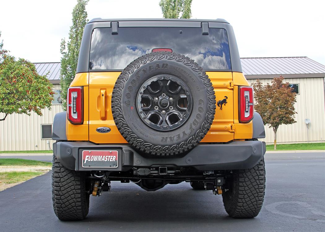 Flowmaster Stainless Steel American Thunder Exhaust Systems for 2021-2025 BRONCO - 818121 System, Series, Axle-Back, Steel, Black, Polished Tip, Ford Bronco, Kit
