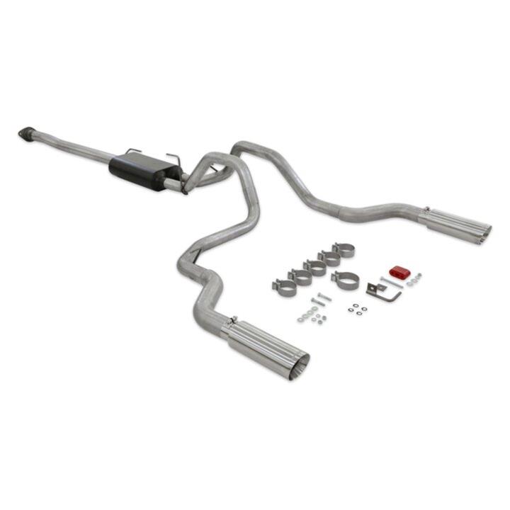 Flowmaster Force II Cat-Back Exhaust Systems 818147 System, II, Cat-Back, Stainless Steel, Natural, Split Rear Exit, Polished Tips, Ford, Kit thumbnail 4