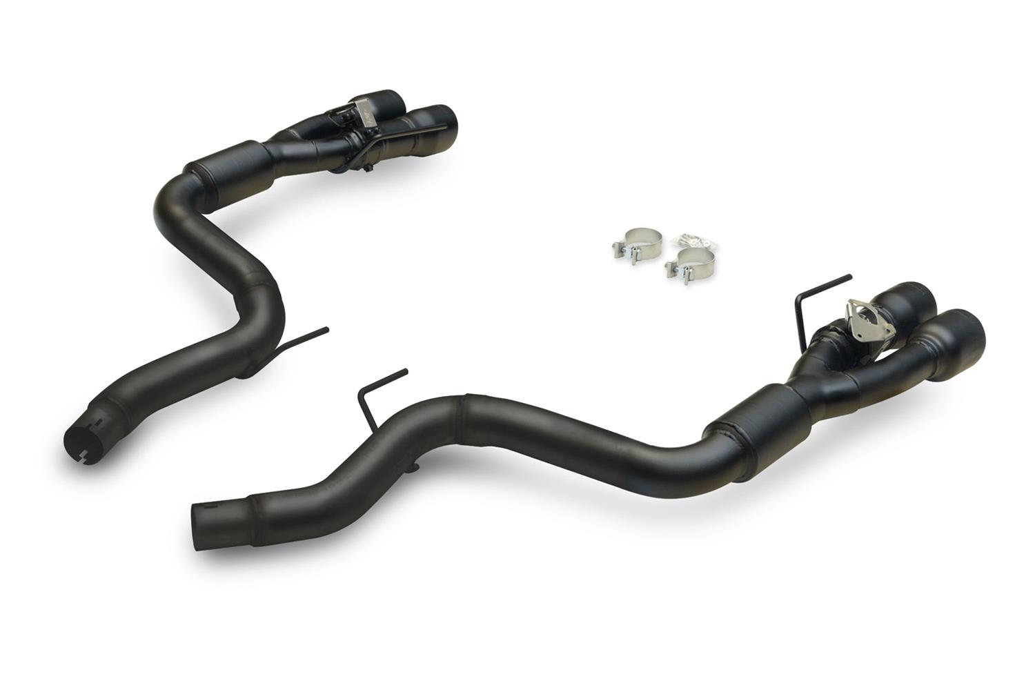 Flowmaster Outlaw Series Exhaust Systems 818159 System, Series, Rear Axle-Back, Active-Valve, 304 Stainless Steel, Black, 3 in. Diameter, 4 in. Black Quad Tips, Ford, Kit thumbnail 5