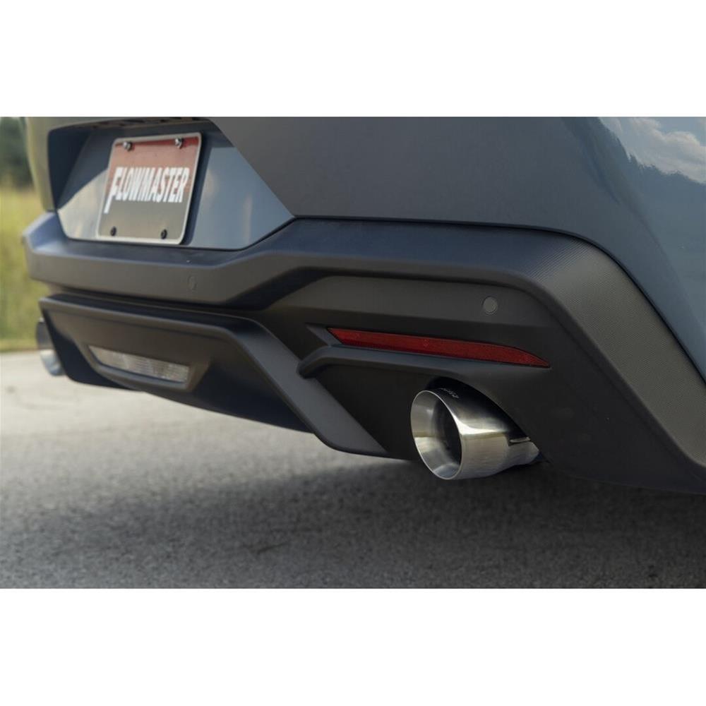 Flowmaster Stainless Steel American Thunder Exhaust Systems for 2024-2026 MUSTANG - 818162 Systems, Thunder, Rear Axle-back, Dual, Black, Split Rear Exit, Polished Tips, Ford, 2.3L, 5.0L, Kit thumbnail 2