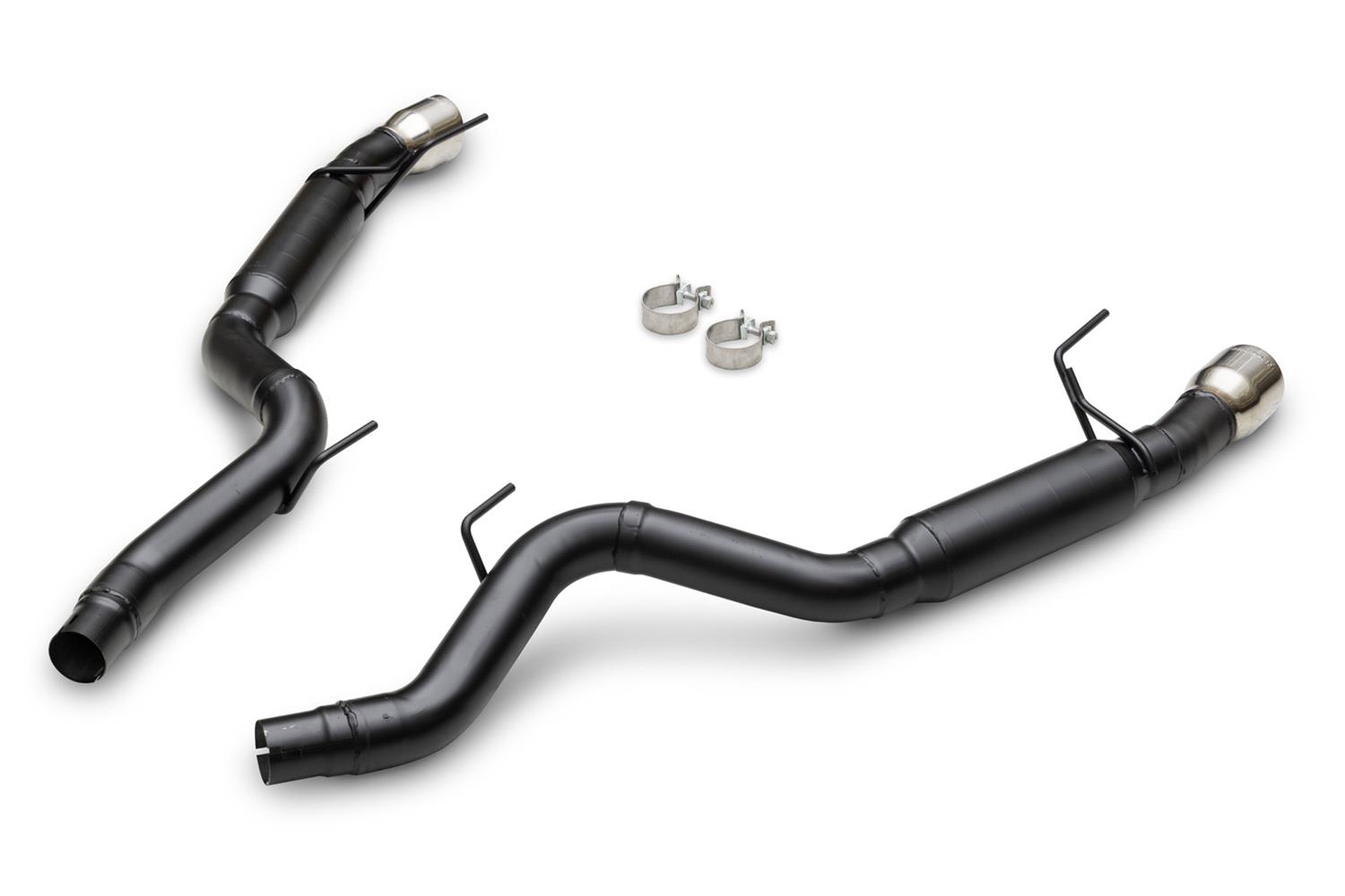 Flowmaster Outlaw Series Exhaust Systems 818163 System, Series, Rear Axle-Back, 304 Stainless Steel, Black, 3 in. Diameter, 4 in. Polished Dual Tips, Ford, Kit thumbnail 2