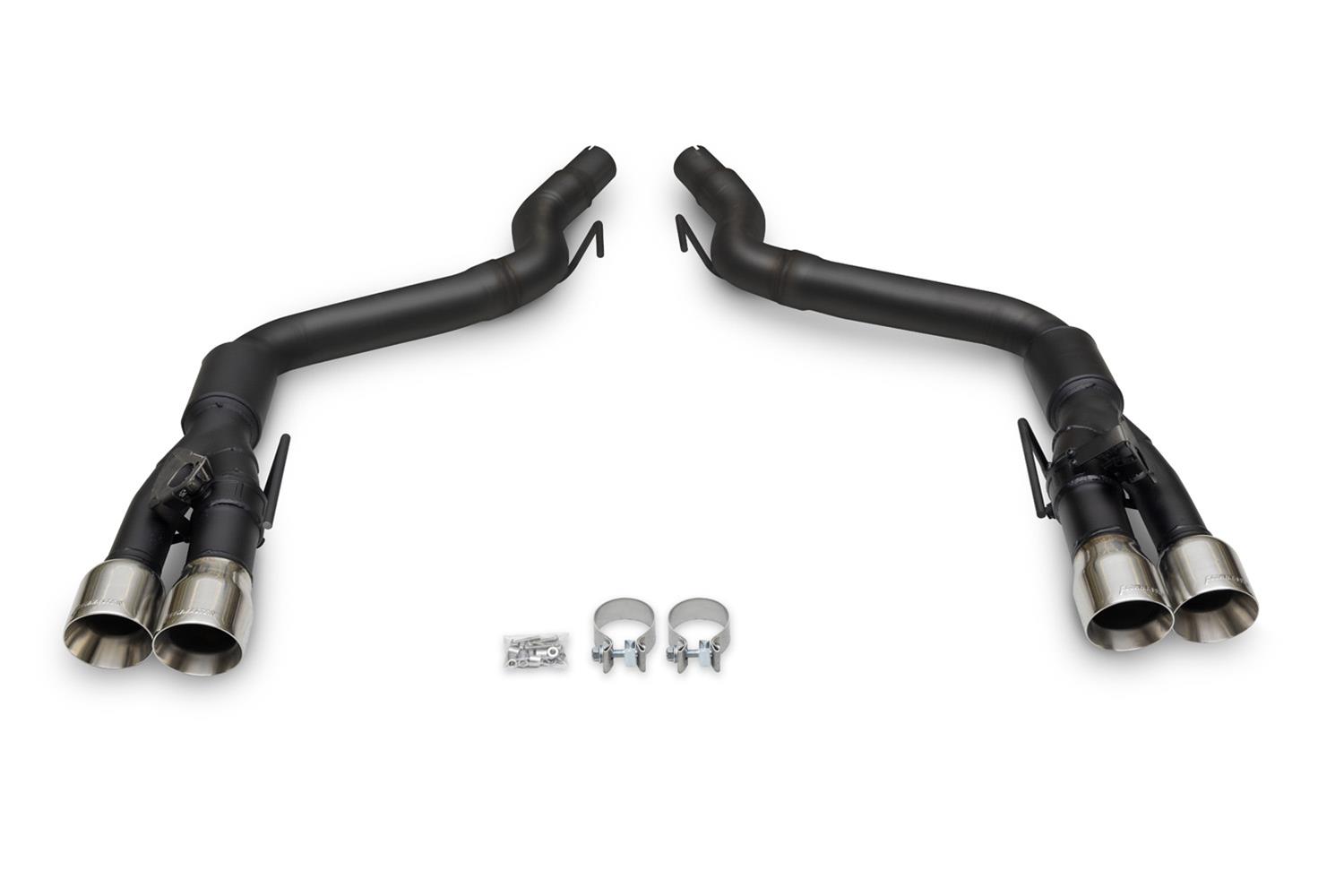 Flowmaster Outlaw Series Exhaust Systems 818164 System, Series, Rear Axle-Back, 304 Stainless Steel, Black, 3 in. Diameter, 4 in. Polished Quad Tips, Ford, Kit thumbnail 4