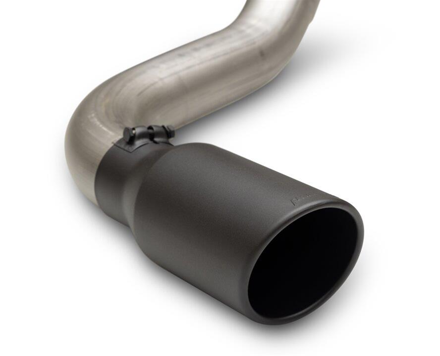 Flowmaster American Thunder Exhaust Systems 818166 System, Cat-back, Thunder, 409 Stainless Steel, 5.00 in. Black Ceramic Coated Tip, Single Side Exit, Powerboost, Ford, F150, Kit thumbnail 5