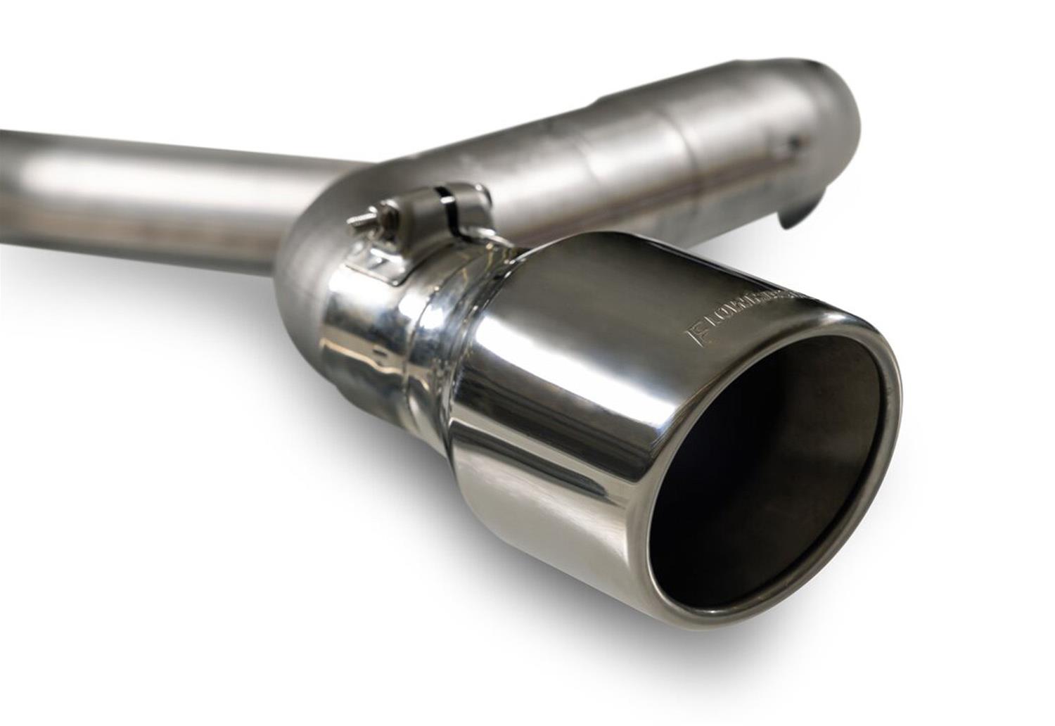 Flowmaster American Thunder Exhaust Systems 818176 System, Cat-back, Series, 3.00 in., 409 Stainless Steel, Natural, 4.00 in. Polished Tip, Split Side, Split Rear, Toyota, Kit