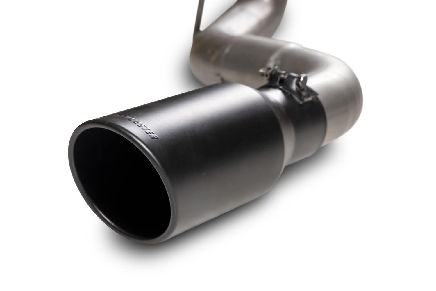 Flowmaster Outlaw Series Exhaust Systems 818192 System, Cat-back, Series, 3.00 in., 409 Stainless Steel, Natural, 4.50 in. Black Tip, Split Side, Split Rear, Chevy, GMC, Kit thumbnail 2