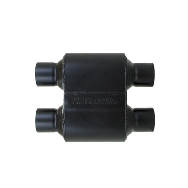 Flowmaster Super 10 Series 409 Stainless Steel 2.5 Inch Muffler 8425154 Muffler, Series, Dual in. Inlet/Dual in. Outlets, Steel, Black, Each thumbnail 2