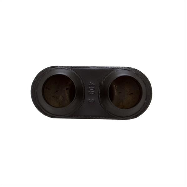 Flowmaster Super 44 Series 409 Stainless Steel 2.5 Inch Muffler 8425453 Muffler, Series, Oval, Dual 2.50 in. Inlet, One 3.00 in. Center Outlet, Steel, Black, Each thumbnail 5