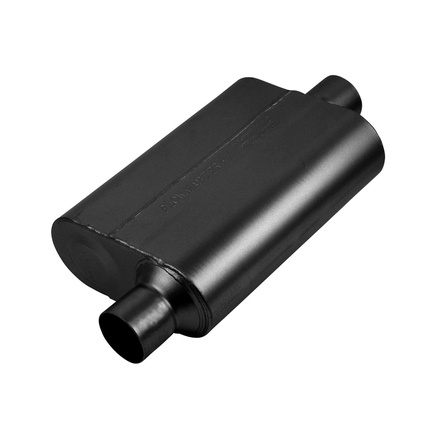 Flowmaster Stainless Steel Super 44 Series 409 2.5 Inch Muffler 842546 Muffler, Series, 2 1/2 in. Inlet/2 1/2 in. Outlet, Steel, Black, Each thumbnail 2