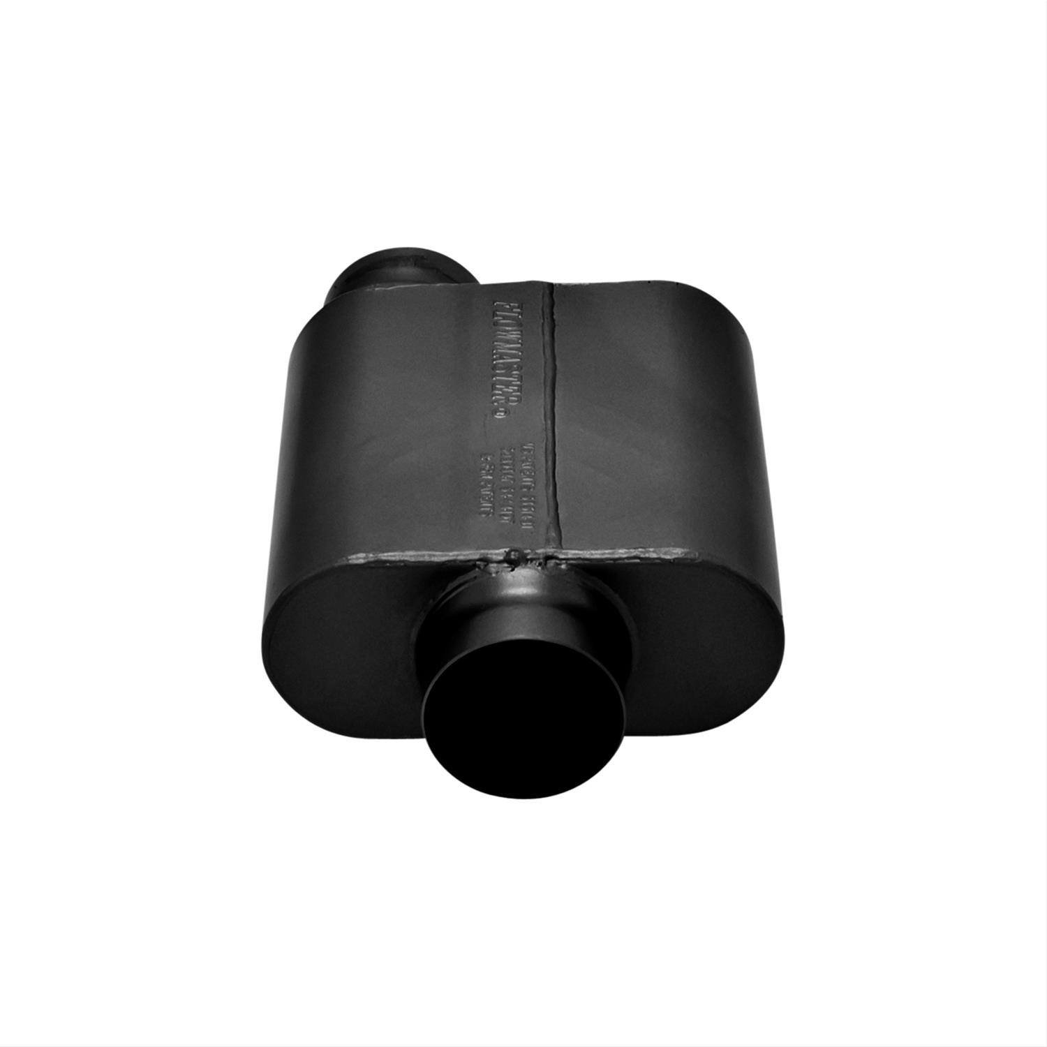 Flowmaster Delta Force 10 Series 409 Stainless Steel 3.5 Inch Muffler 8435119 Muffler, Series, in. Inlet/3.5 in. Outlet, Steel, Black, Each