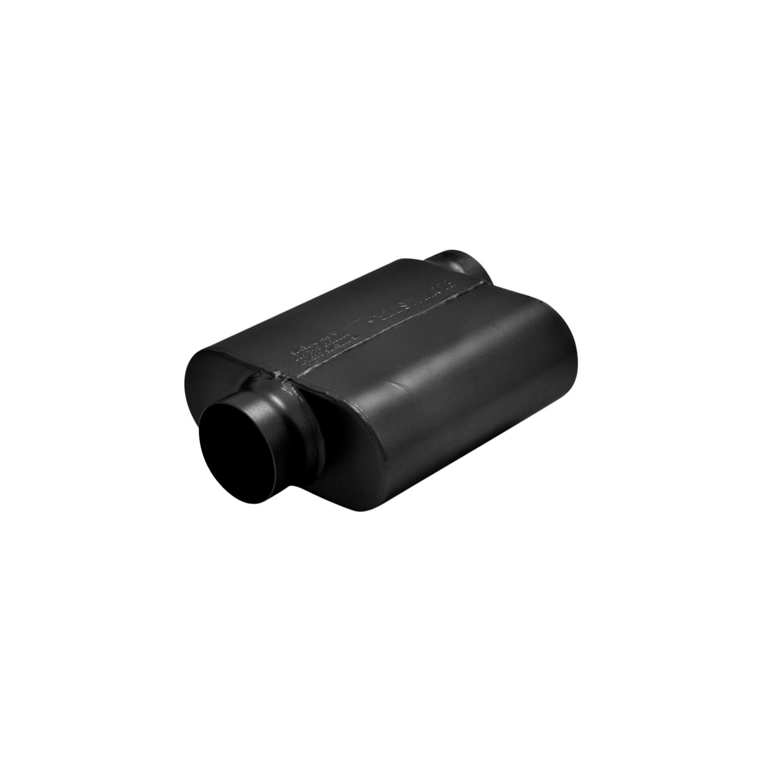 Flowmaster Delta Force 10 Series 409 Stainless Steel 3.5 Inch Muffler 8435119 Muffler, Series, in. Inlet/3.5 in. Outlet, Steel, Black, Each thumbnail 3