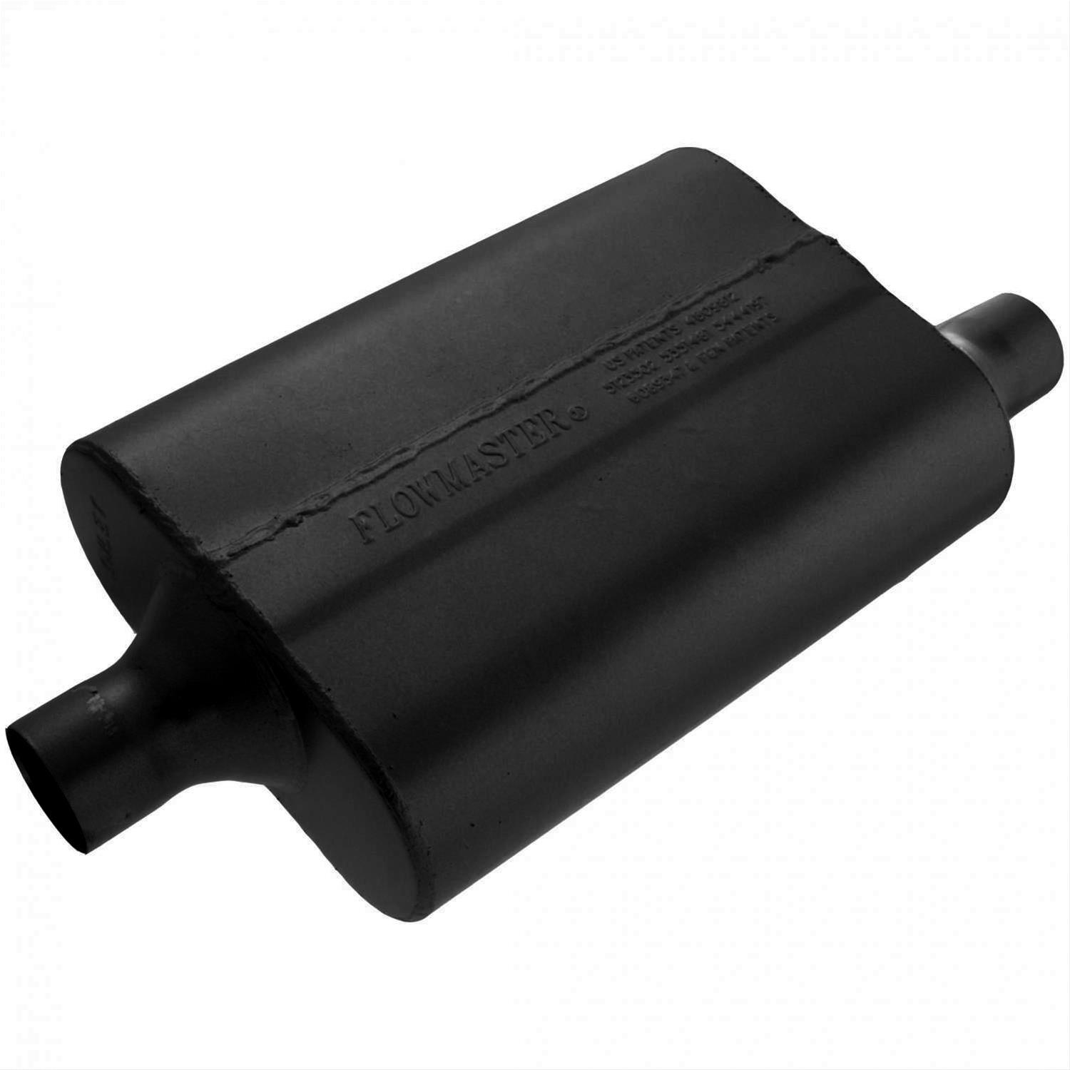 Flowmaster 40 Series Delta Flow Steel 2 Inch Muffler 942042 Muffler, Series, in. Inlet/2 in. Outlet, Steel, Black, Each
