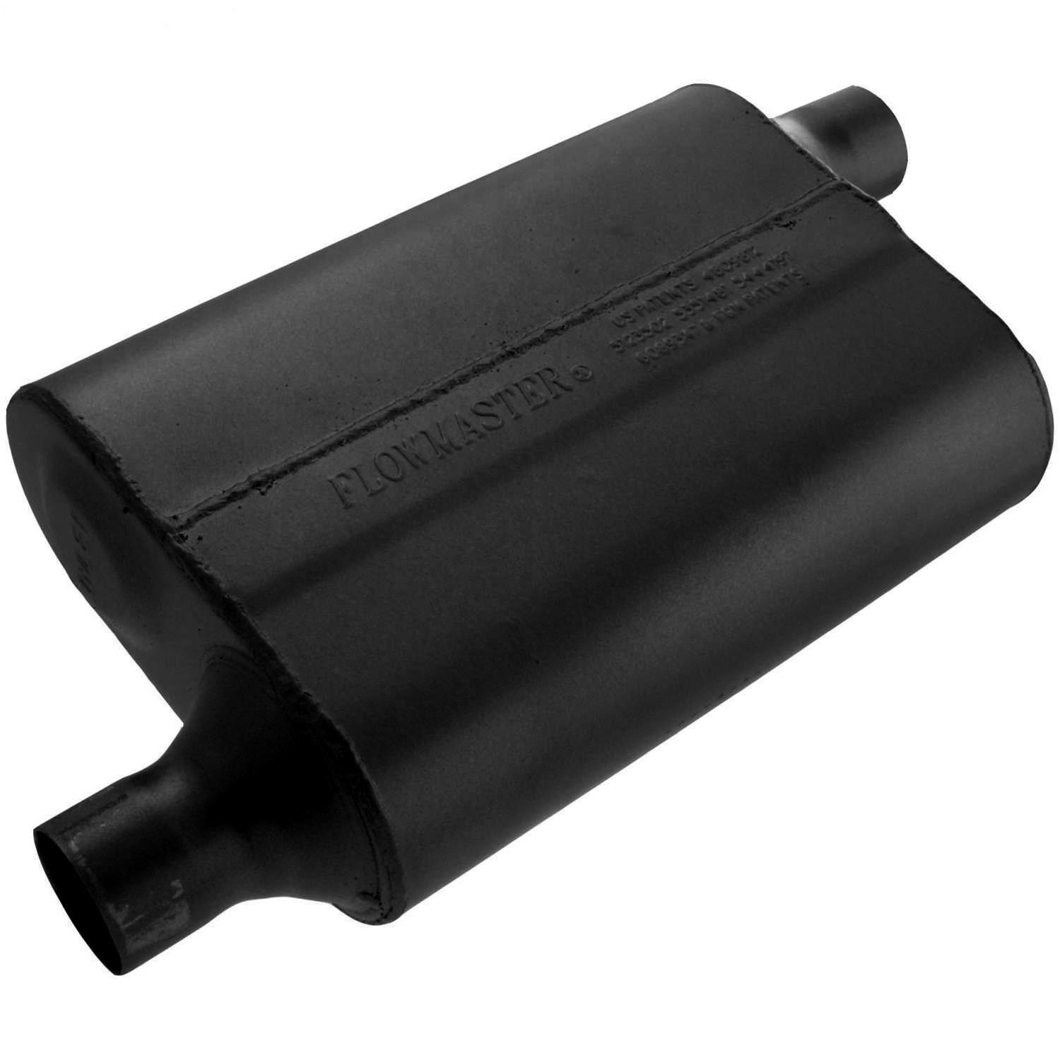 Flowmaster 40 Series Delta Flow Steel 2 Inch Muffler 942043 Muffler, Series, in. Inlet/2 in. Outlet, Steel, Black, Each thumbnail 2