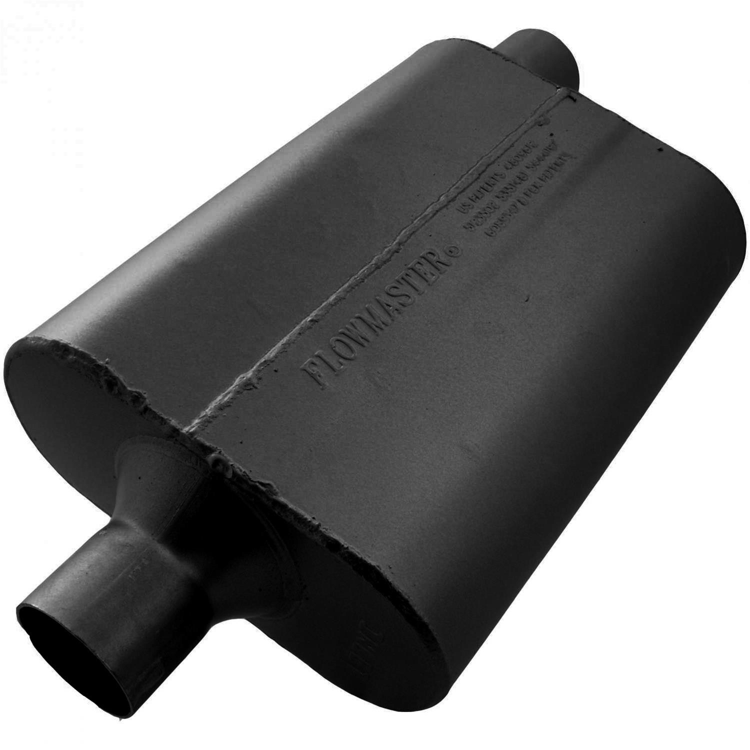 Flowmaster 40 Series Delta Flow Steel 2.25 Inch Muffler 942442 Muffler, Series, 2 1/4 in. Inlet/2 1/4 in. Outlet, Steel, Black, Each thumbnail 2