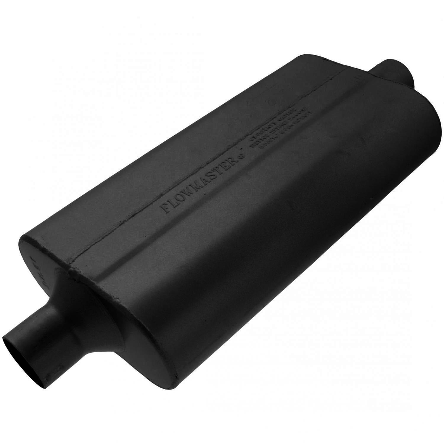 Flowmaster 50 Series Delta Flow Steel 2.25 Inch Muffler 942450 Muffler, Series, 2 1/4 in. Inlet/2 1/4 in. Outlet, Steel, Black, Each thumbnail 2
