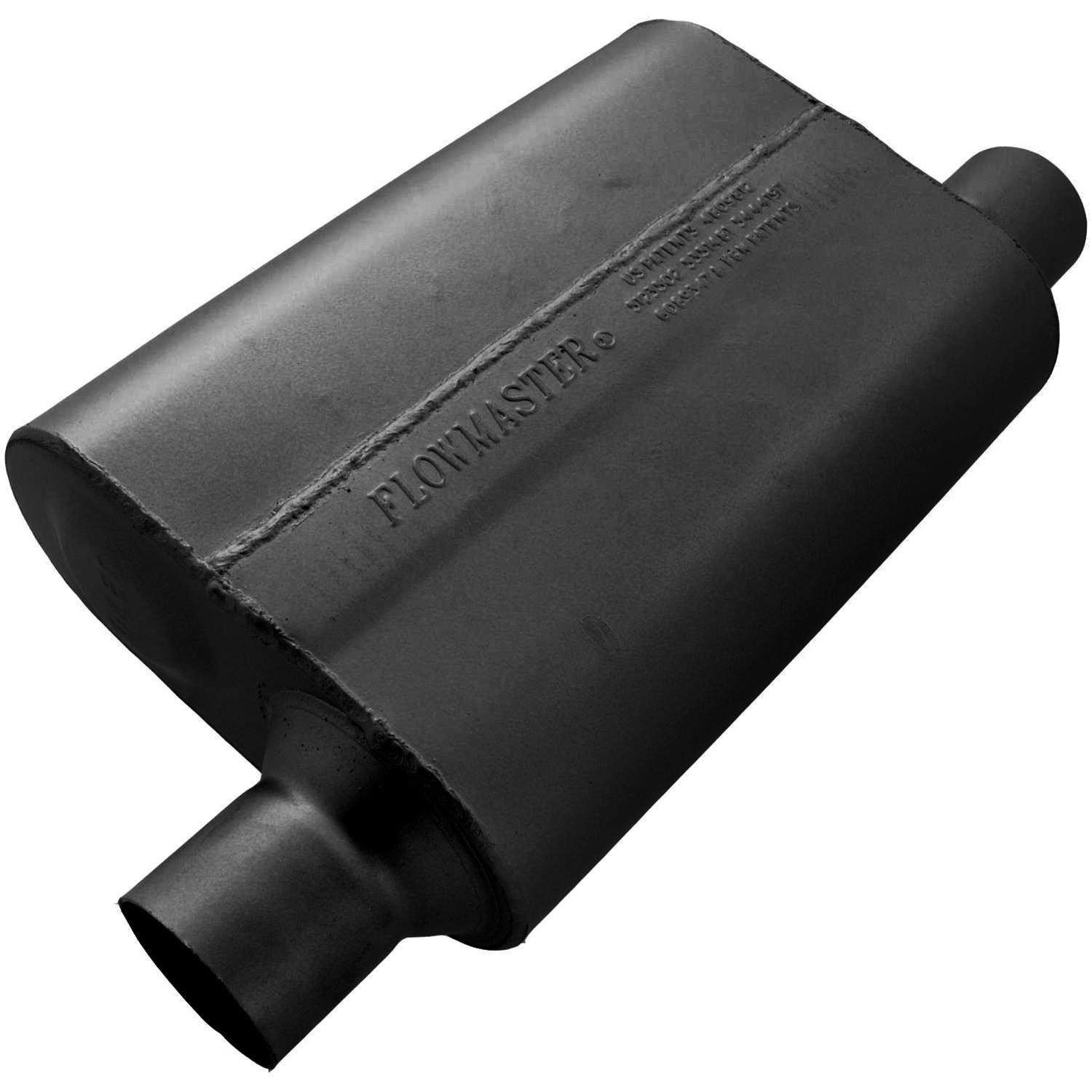 Flowmaster 40 Series Delta Flow Steel 2.5 Inch Muffler 942544 Muffler, Series, 2 1/2 in. Inlet/2 1/2 in. Outlet, Steel, Black, Each thumbnail 2