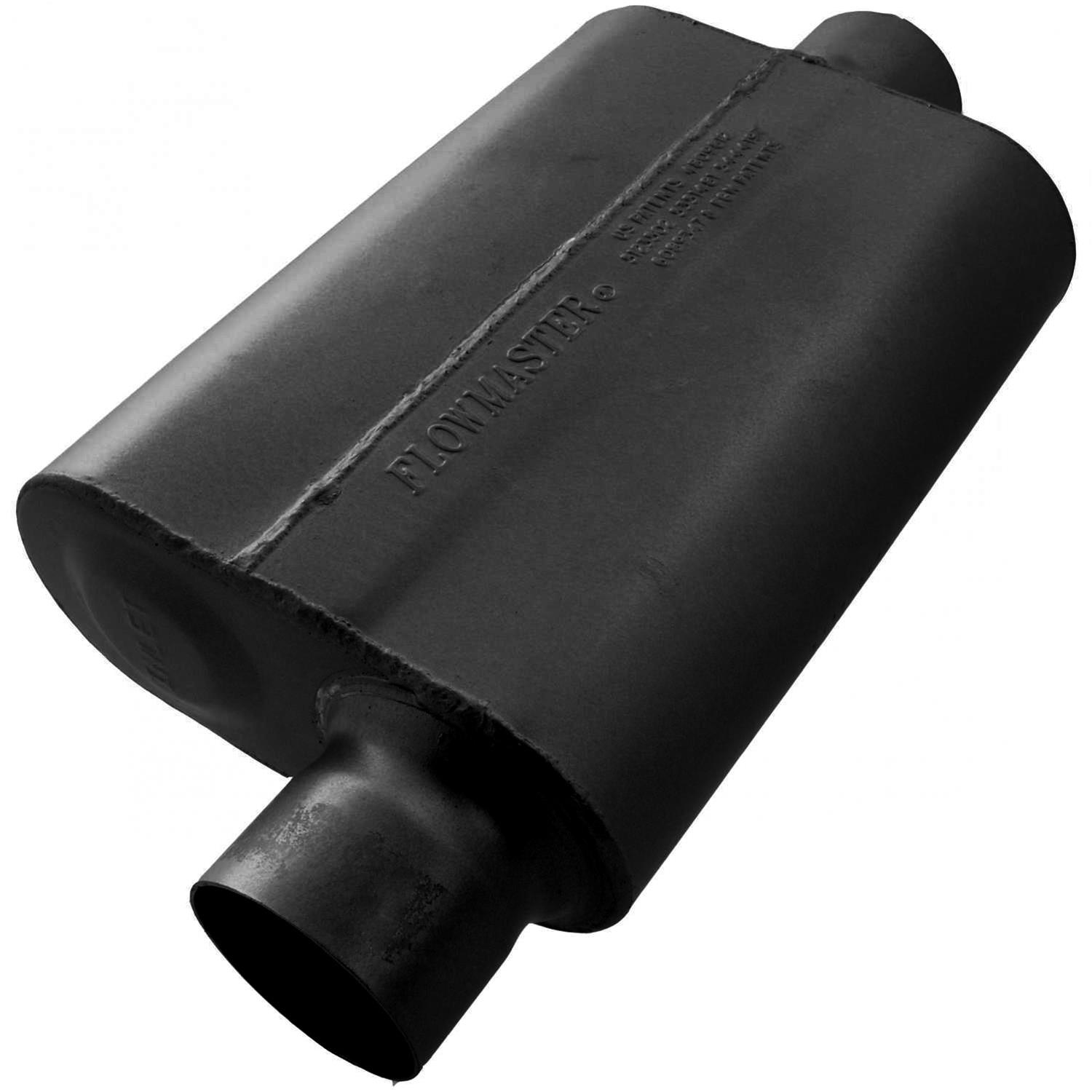 Flowmaster 40 Series Delta Flow Steel 3 Inch Muffler 943041 Muffler, Series, in. Inlet/3 in. Outlet, Steel, Black, Each thumbnail 2