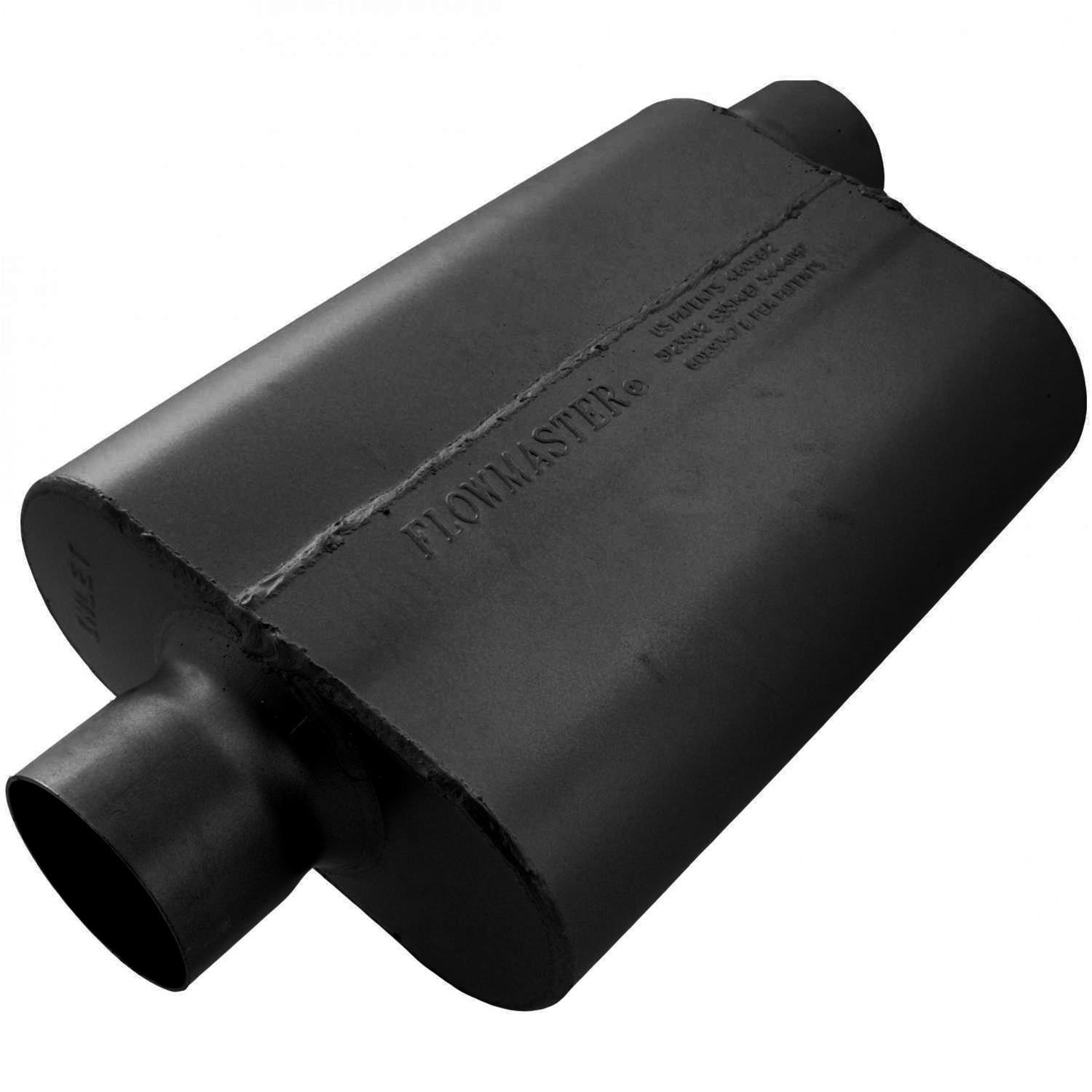 Flowmaster 40 Series Delta Flow Steel 3 Inch Muffler 943042 Muffler, Series, in. Inlet/3 in. Outlet, Steel, Black, Each thumbnail 2
