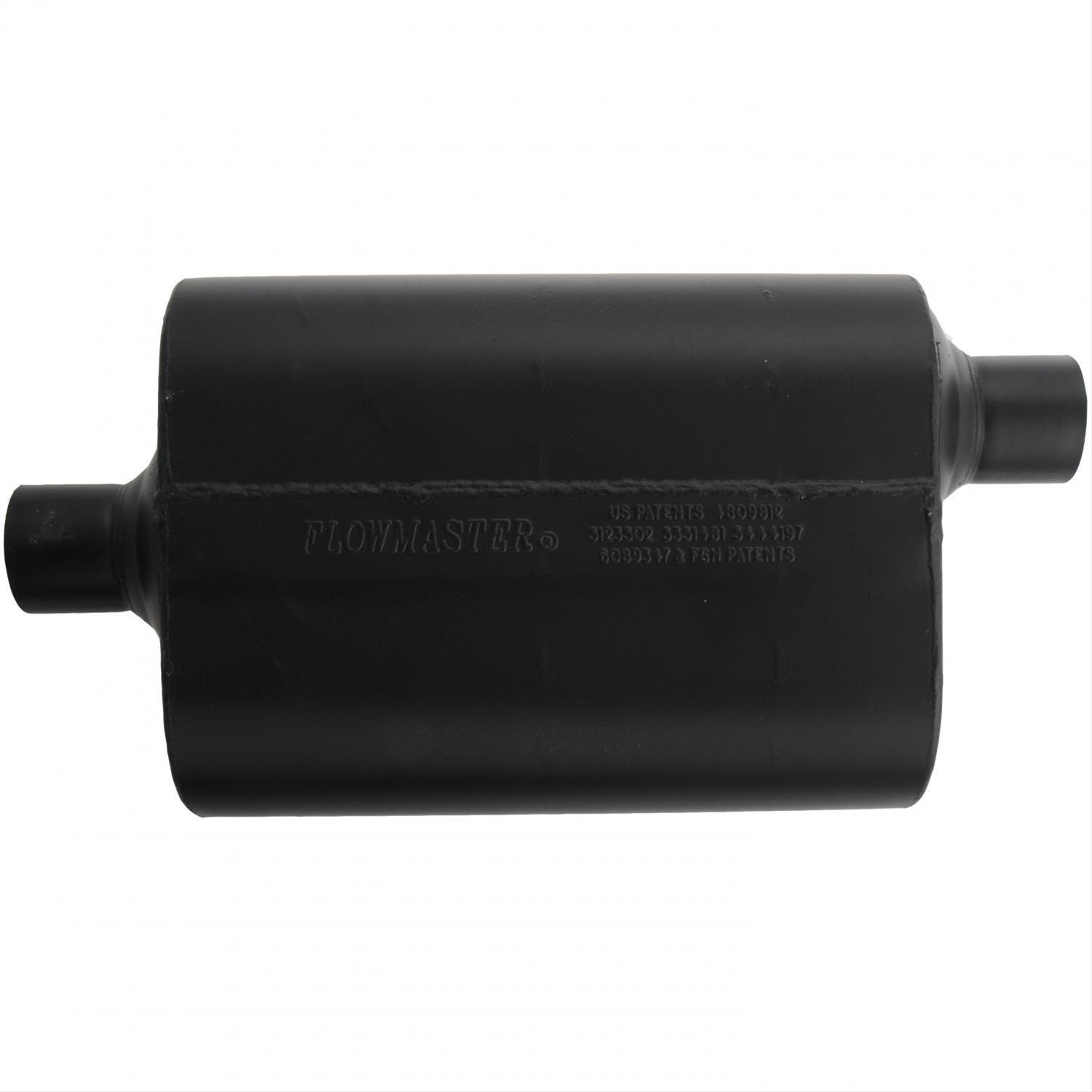 Flowmaster 60 Series Delta Flow Steel 2.25 Inch Muffler 952462 Muffler, Series, 2 1/4 in. Inlet/2 1/4 in. Outlet, Steel, Black, Each