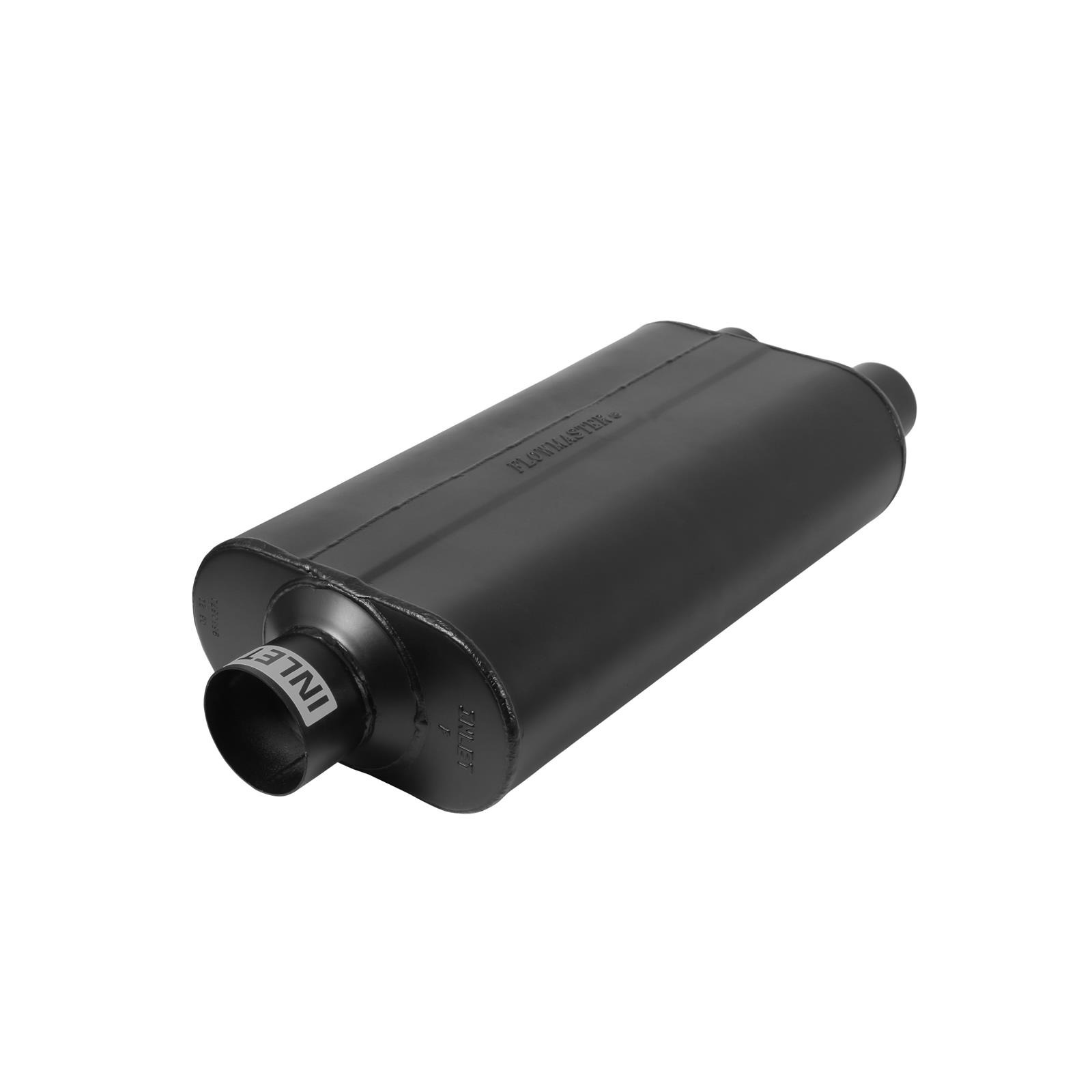 Flowmaster 50 Series Heavy-Duty Steel 3 Inch Muffler 9530572 Muffler, Delta Flow Series, in. Inlet/Dual 2 1/2 in. Outlet, Steel, Black, Each thumbnail 2